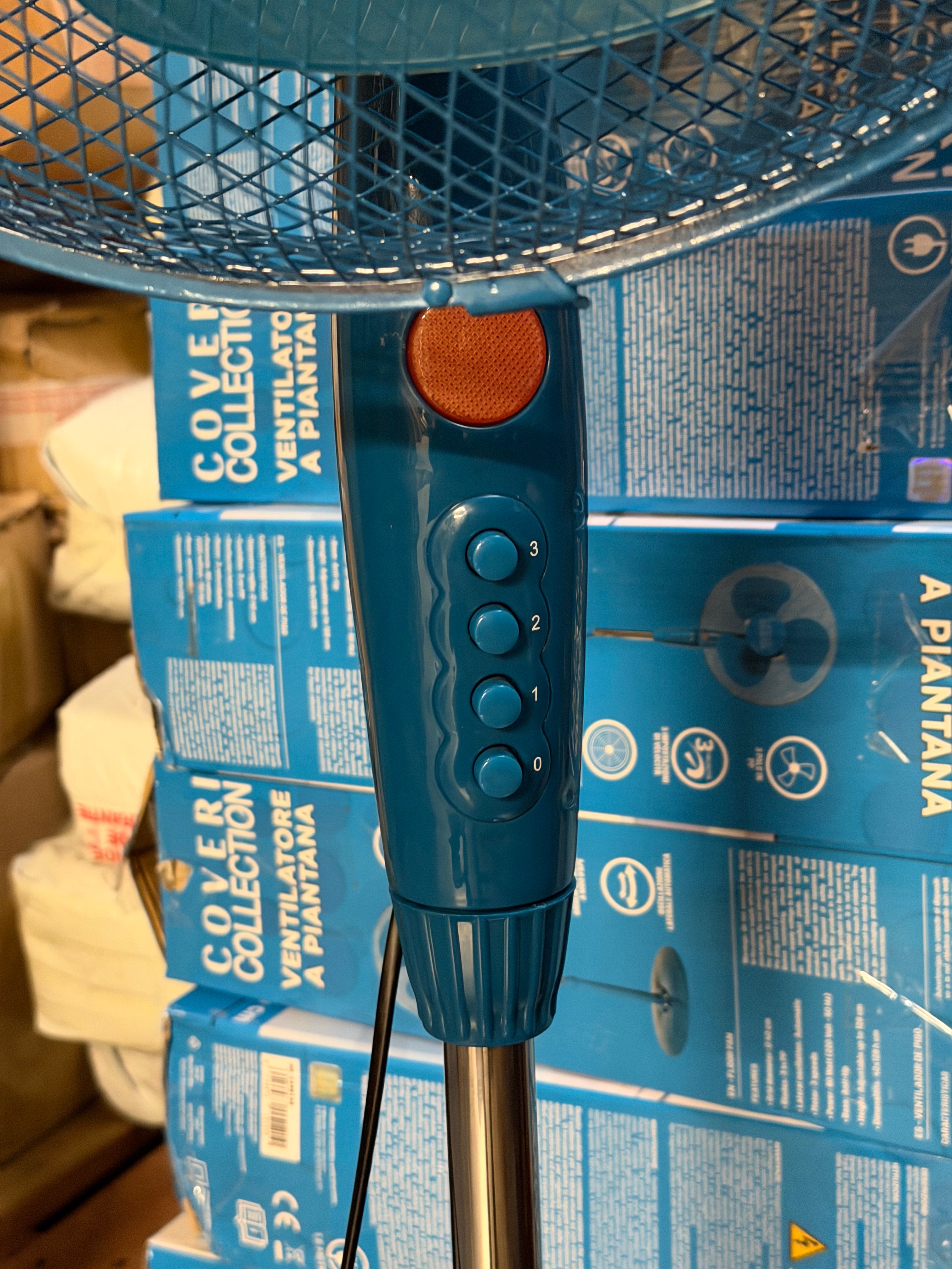 Ventilateur sur pied 60W — Oscillation automatique, hauteur réglable 128 cm
