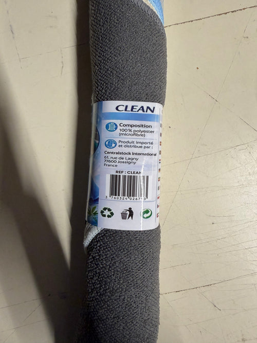 Lot de 25 chiffons microfibres CLEAN (5 × 5 chiffons) – Multi-surfaces – 30 × 30 cm