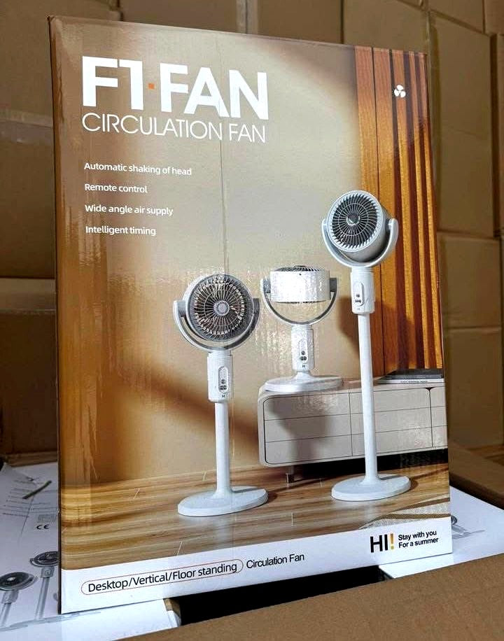 Ventilateur circulateur d'air F1 3-en-1 — Télécommande, oscillation automatique
